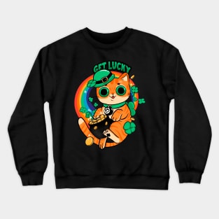 Get Lucky Cat Crewneck Sweatshirt